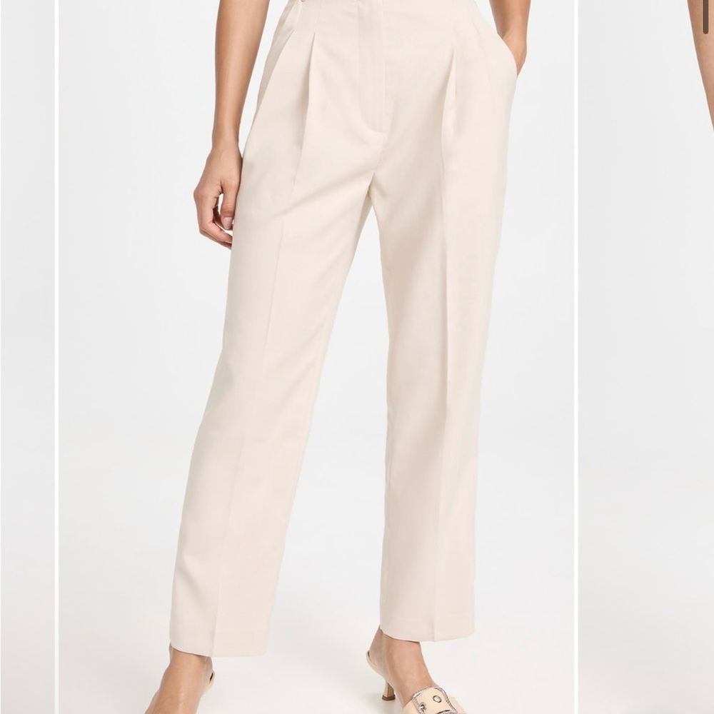 Pixie Market Cream Tailored Women's Trousers